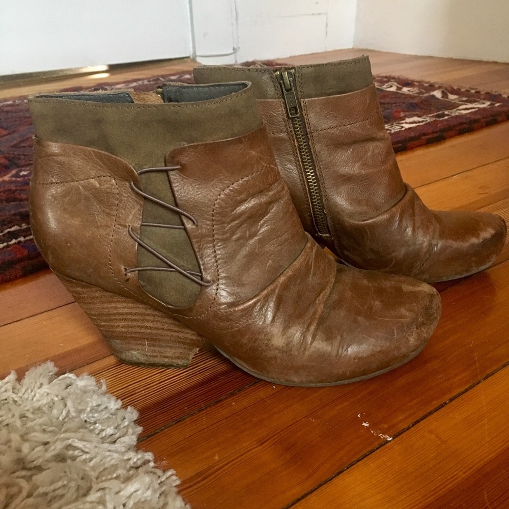 Leather Ankle Booties